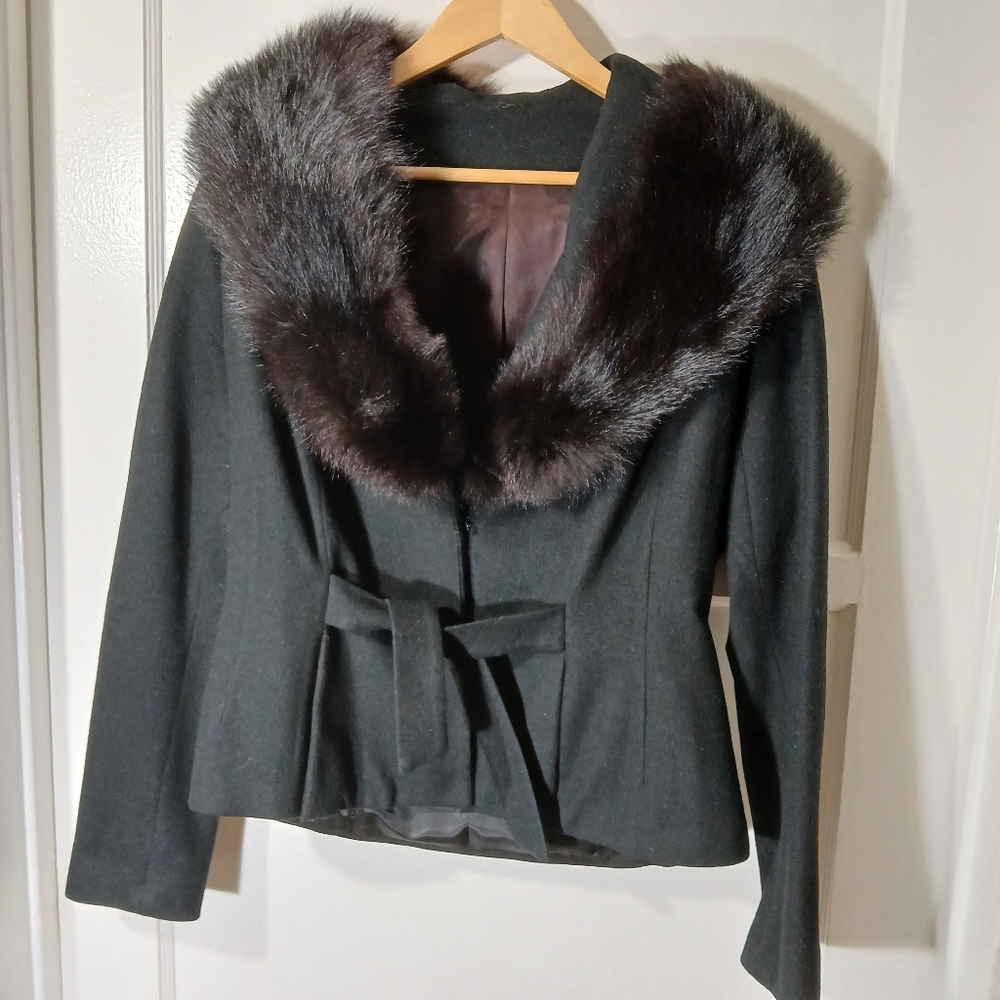 Vintage jacket with fur, 1950's
